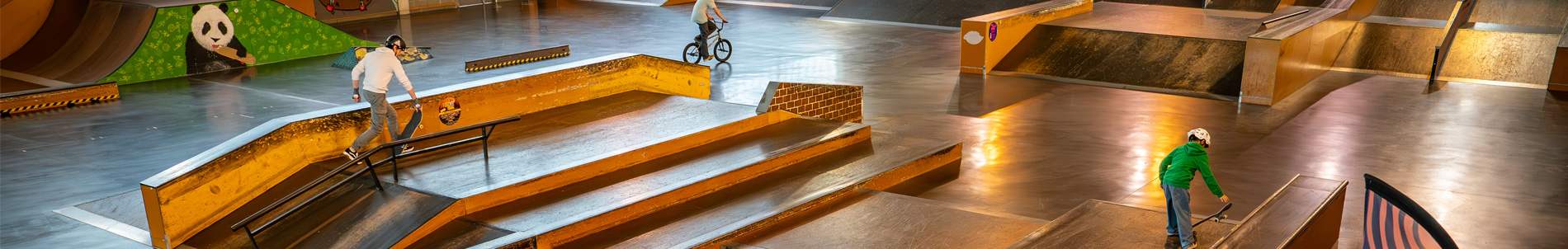 Skatepark le Spot vue d'ensemble